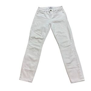 Pistola Women Optic White Wash Jeans Sz 25x27 Mid Rise Stretch Cotton Blend